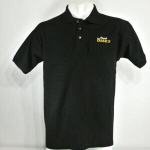 FOOD BASICS Employee Uniform Polo Shirt Black NEW Size L Large